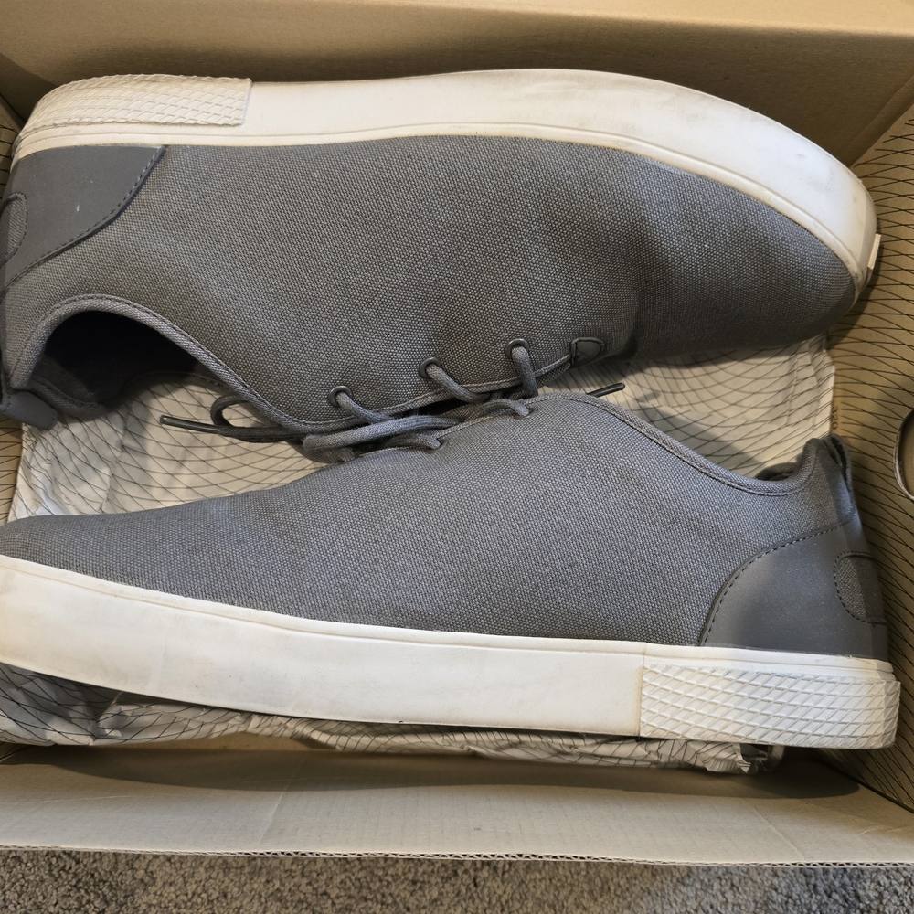 Men's Gourmet NFN Gray Casual Sneakers Canvas 10.5